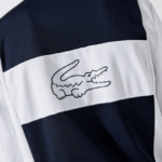 Lacoste סווטשירט ספורט רוכסן DZ4D0D1205 לבן כחול כהה r20 גברים - Image 6