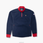 Lacoste סווטשירט ספורט DZ4D0D370 כחול כהה אדום aj2 גברים