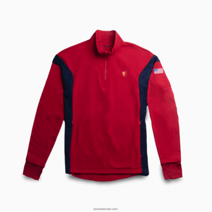 Lacoste סווטשירט ספורט DZ4D0D371 אדום נייבי כחול אדום t61 גברים