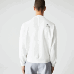 Lacoste סווטשירט עם אפקט טלאים בגזרה רופפת DZ4D0D955 לבן nyv גברים - Image 3