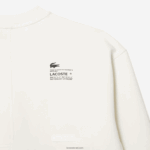 Lacoste סווטשירט עם אפקט טלאים בגזרה רופפת DZ4D0D955 לבן nyv גברים - Image 6