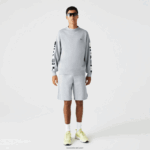 Lacoste סווטשירט עם הדפס רפלקטיבי בגזרה רופפת DZ4D0D983 chine אפור cca גברים - Image 2