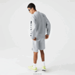 Lacoste סווטשירט עם הדפס רפלקטיבי בגזרה רופפת DZ4D0D983 chine אפור cca גברים - Image 3