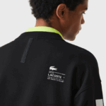 Lacoste סווטשירט עם הדפס רפלקטיבי בגזרה רופפת DZ4D0D982 שחור 031 גברים - Image 6