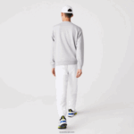 Lacoste סווטשירט עם לוחות רשת ספורט DZ4D0D1062 chine אפור בהיר 9ya גברים - Image 3