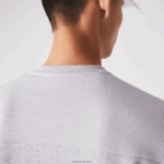Lacoste סווטשירט עם לוחות רשת ספורט DZ4D0D1062 chine אפור בהיר 9ya גברים - Image 4