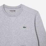 Lacoste סווטשירט עם לוחות רשת ספורט DZ4D0D1062 chine אפור בהיר 9ya גברים - Image 6