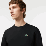 Lacoste סווטשירט עם לוחות רשת ספורט DZ4D0D1063 שחור c31 גברים - Image 2