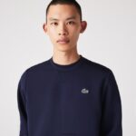 Lacoste סווטשירט עם לוחות רשת ספורט DZ4D0D1064 כחול כהה 423 גברים