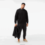 Lacoste סווטשירט עם צווארון לוגו DZ4D0D358 שחור 031 גברים - Image 6