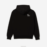 Lacoste סווטשירט עם קפוצ'ון בגזרה רופפת DZ4D0D1053 שחור 031 גברים - Image 5