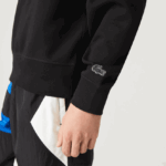 Lacoste סווטשירט עם קפוצ'ון בגזרה רופפת DZ4D0D1053 שחור 031 גברים - Image 6