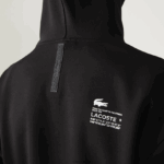 Lacoste סווטשירט עם קפוצ'ון בגזרה רופפת DZ4D0D1053 שחור 031 גברים - Image 7