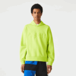 Lacoste סווטשירט עם קפוצ'ון בגזרה רופפת DZ4D0D1054 צהוב 90v גברים