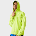 Lacoste סווטשירט עם קפוצ'ון בגזרה רופפת DZ4D0D1054 צהוב 90v גברים - Image 4