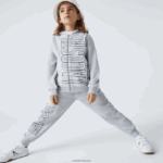 Lacoste סווטשירט עם קפוצ'ון ממותג DZ4D0D3184 chine אפור cca בנים