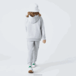 Lacoste סווטשירט עם קפוצ'ון ממותג DZ4D0D3184 chine אפור cca בנים - Image 3