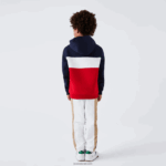 Lacoste סווטשירט עם קפוצ'ון קולור בלוק DZ4D0D3208 חוק כהה כחול לבן אדום בנים - Image 3