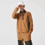 Lacoste סווטשירט עם רוכסן בגזרה רגועה DZ4D0D979 ירוק חאקי חום 89f גברים - Image 4