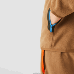 Lacoste סווטשירט עם רוכסן בגזרה רגועה DZ4D0D979 ירוק חאקי חום 89f גברים - Image 6