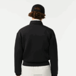 Lacoste סווטשירט עם רוכסן בגזרה רופפת DZ4D0D2382 שחור 031 נשים - Image 3
