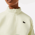 Lacoste סווטשירט עם רוכסן בגזרה רופפת DZ4D0D2383 צהוב 6gd נשים - Image 2