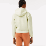 Lacoste סווטשירט עם רוכסן בגזרה רופפת DZ4D0D2383 צהוב 6gd נשים - Image 3