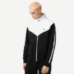 Lacoste סווטשירט עם רוכסן בהתאמה קלאסית DZ4D0D20 שחור לבן 258 גברים