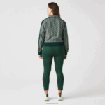 Lacoste סווטשירט עם רוכסן בהתאמה רגילה DZ4D0D2537 ירוק בז '7m4 נשים - Image 8