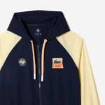 Lacoste סווטשירט עם רוכסן מהדורת ספורט רולנד גארוס DZ4D0D375 כחול כהה צהוב wim גברים - Image 2