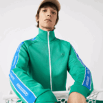 Lacoste סווטשירט עם רוכסן עם צווארון גבוה DZ4D0D1070 ירוק hd2 גברים