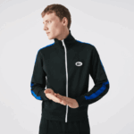 Lacoste סווטשירט עם רוכסן פיקה בגזרה רגילה DZ4D0D1016 ירוק yzp גברים - Image 2