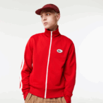 Lacoste סווטשירט עם רוכסן פיקה בגזרה רגילה DZ4D0D1015 אדום 240 גברים