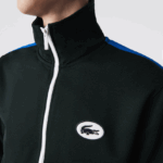 Lacoste סווטשירט עם רוכסן פיקה בגזרה רגילה DZ4D0D1016 ירוק yzp גברים - Image 4