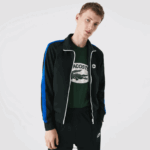 Lacoste סווטשירט עם רוכסן פיקה בגזרה רגילה DZ4D0D1016 ירוק yzp גברים