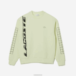 Lacoste סווטשירט פיקה בגזרה רופפת DZ4D0D1000 צהוב 6gd גברים - Image 4