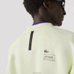 Lacoste סווטשירט פיקה בגזרה רופפת DZ4D0D1000 צהוב 6gd גברים - Image 6