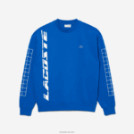 Lacoste סווטשירט פיקה בגזרה רופפת DZ4D0D1001 כחול k1q גברים - Image 5
