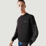 Lacoste סווטשירט פיקה בגזרה רופפת DZ4D0D999 שחור 031 גברים
