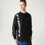 Lacoste סווטשירט פיקה בגזרה רופפת DZ4D0D999 שחור 031 גברים - Image 8