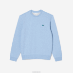 Lacoste סווטשירט פליסה עם הדפס מנומר בגזרה קלאסית DZ4D0D966 טורקיז 733 גברים - Image 4