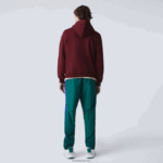 Lacoste סווטשירט צמר כותנה עם כיתוב רקום DZ4D0D1155 בורדו z7f גברים - Image 3