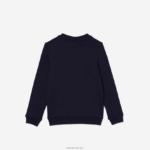 Lacoste סווטשירט צמר כותנה DZ4D0D2973 כחול כהה 166 ילדים - Image 5