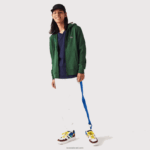 Lacoste סווטשירט צמר עם רוכסן בכיס קנגורו DZ4D0D1135 ירוק 132 גברים