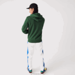 Lacoste סווטשירט צמר עם רוכסן בכיס קנגורו DZ4D0D1135 ירוק 132 גברים - Image 3