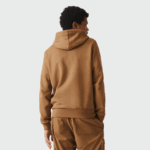 Lacoste סווטשירט צמר עם רוכסן בכיס קנגורו DZ4D0D1176 חום z0w גברים - Image 3