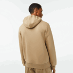 Lacoste סווטשירט צמר עם רוכסן בכיס קנגורו DZ4D0D351 בז' cb8 גברים - Image 3