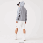 Lacoste סווטשירט צמר עם רוכסן בכיס קנגורו DZ4D0D1039 chine אפור cca גברים - Image 3