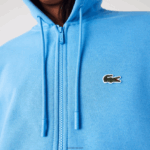 Lacoste סווטשירט צמר עם רוכסן בכיס קנגורו DZ4D0D1047 כחול 4xa גברים - Image 6