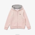Lacoste סווטשירט צמר עם רוכסן טניס ספורט DZ4D0D3261 ורוד בהיר chine kn1 ילדים
